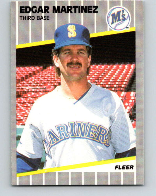 1989 Fleer #552 Edgar Martinez Mint Seattle Mariners