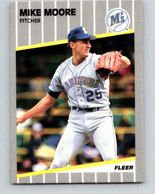 1989 Fleer #554 Mike Moore Mint Seattle Mariners