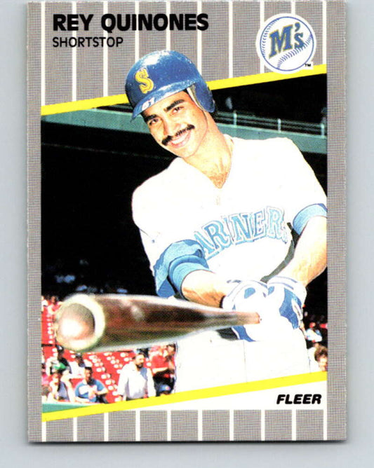 1989 Fleer #556 Rey Quinones Mint Seattle Mariners