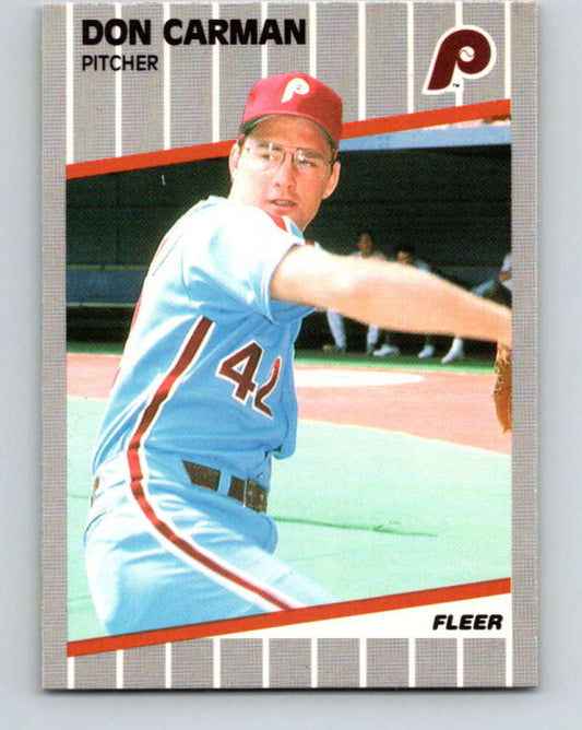 1989 Fleer #564 Don Carman Mint Philadelphia Phillies