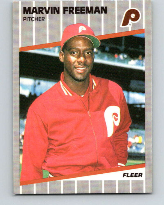 1989 Fleer #566 Marvin Freeman Mint Philadelphia Phillies