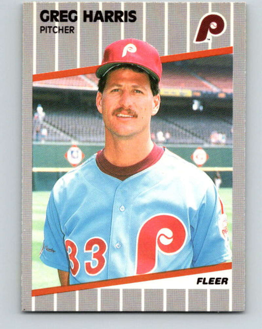 1989 Fleer #570 Greg Harris Mint Philadelphia Phillies