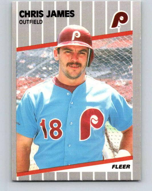 1989 Fleer #572 Chris James Mint Philadelphia Phillies