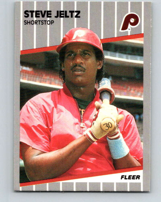1989 Fleer #573 Steve Jeltz Mint Philadelphia Phillies