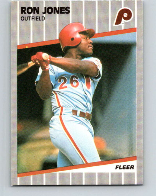 1989 Fleer #574 Ron Jones UER Mint RC Rookie Philadelphia Phillies