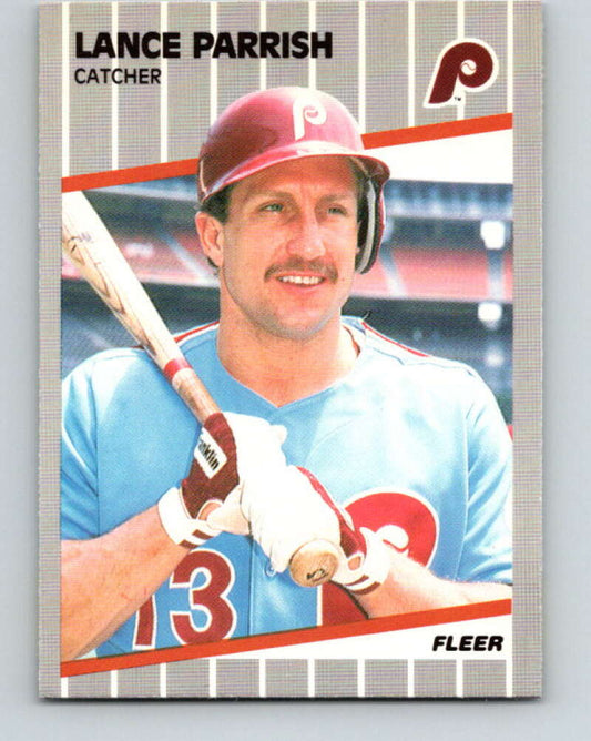 1989 Fleer #578 Lance Parrish Mint Philadelphia Phillies