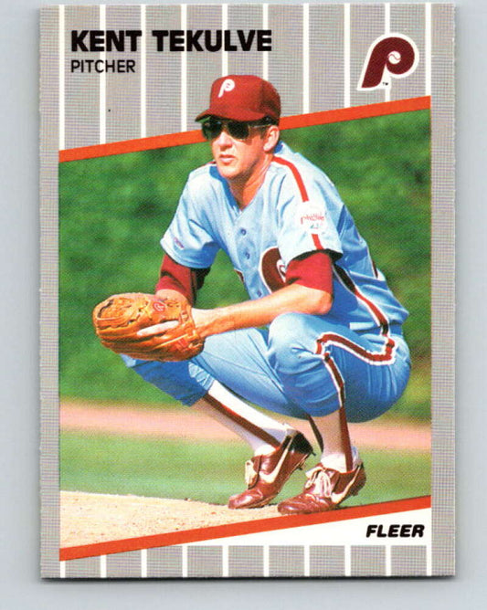 1989 Fleer #583 Kent Tekulve Mint Philadelphia Phillies