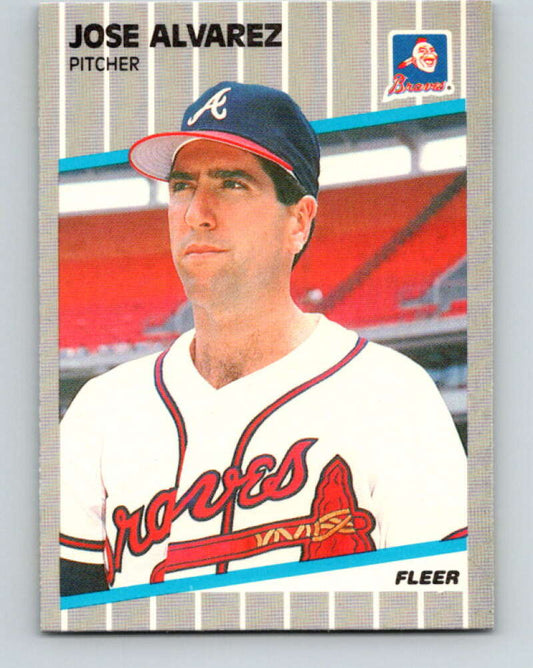 1989 Fleer #585 Jose Alvarez Mint RC Rookie Atlanta Braves