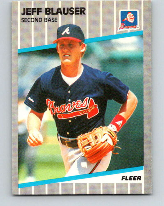 1989 Fleer #588 Jeff Blauser Mint Atlanta Braves