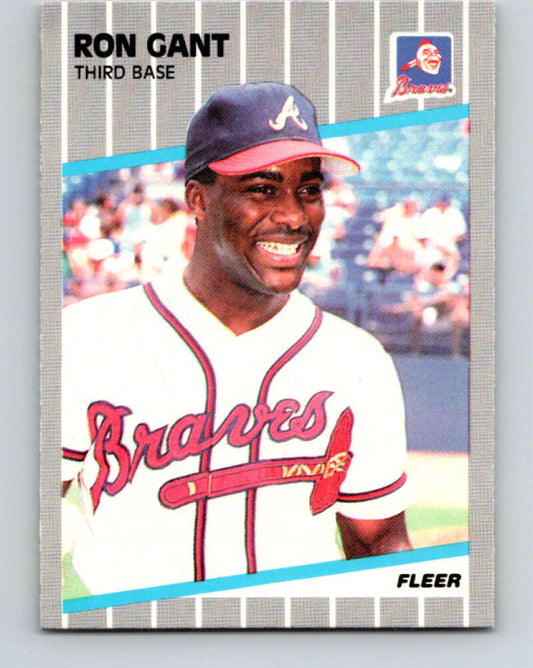 1989 Fleer #590 Ron Gant Mint Atlanta Braves