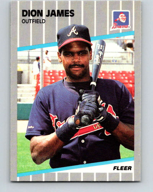 1989 Fleer #594 Dion James Mint Atlanta Braves