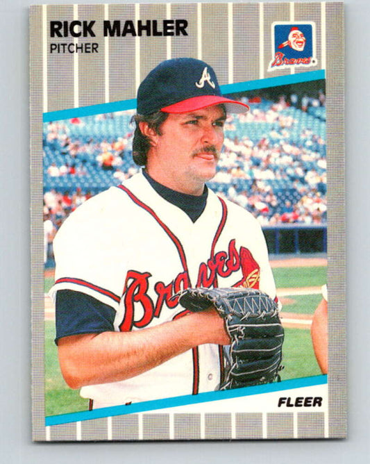 1989 Fleer #595 Rick Mahler Mint Atlanta Braves