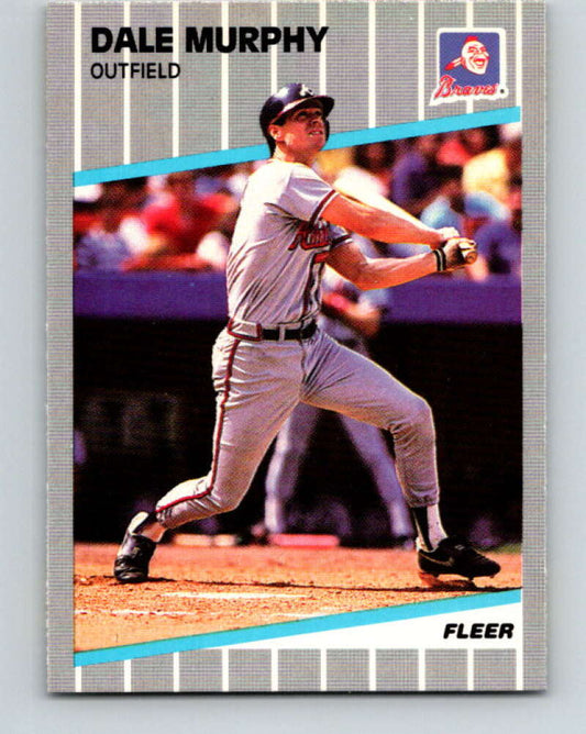 1989 Fleer #596 Dale Murphy Mint Atlanta Braves