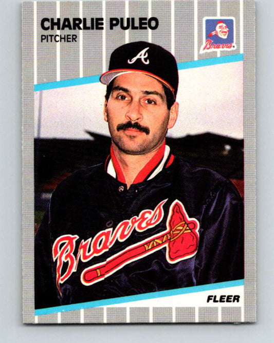 1989 Fleer #598 Charlie Puleo Mint Atlanta Braves