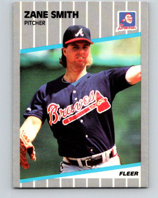 1989 Fleer #601 Zane Smith Mint Atlanta Braves