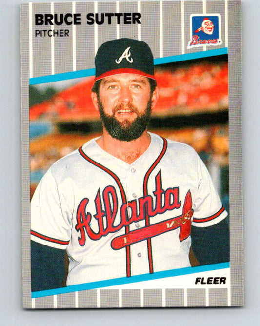 1989 Fleer #603 Bruce Sutter Mint Atlanta Braves