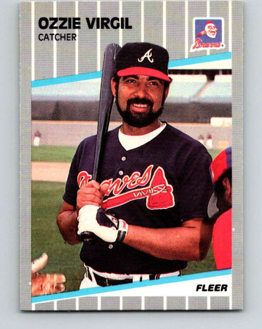 1989 Fleer #605 Ozzie Virgil Mint Atlanta Braves