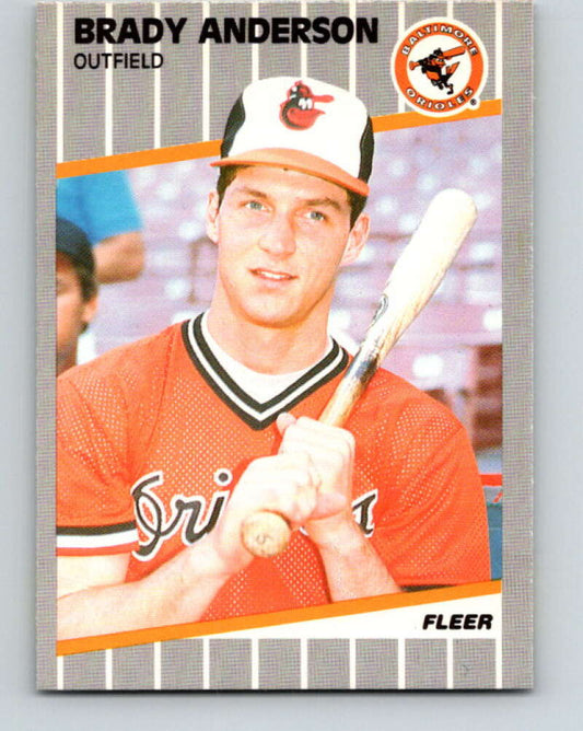 1989 Fleer #606 Brady Anderson Mint RC Rookie Baltimore Orioles