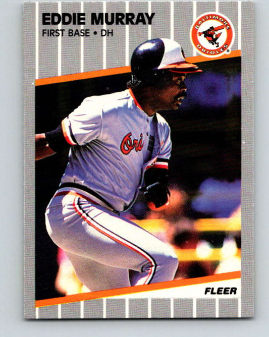 1989 Fleer #611 Eddie Murray Mint Baltimore Orioles