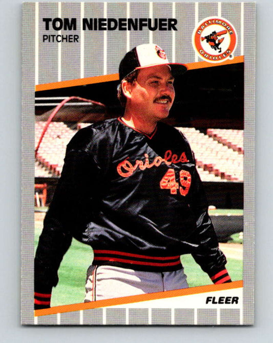 1989 Fleer #613 Tom Niedenfuer Mint Baltimore Orioles
