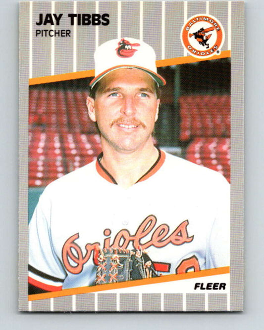 1989 Fleer #624 Jay Tibbs Mint Baltimore Orioles