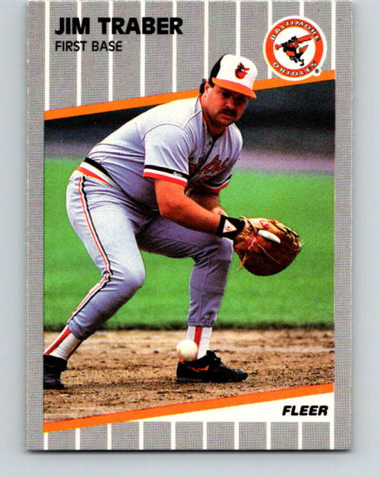 1989 Fleer #625 Jim Traber Mint Baltimore Orioles