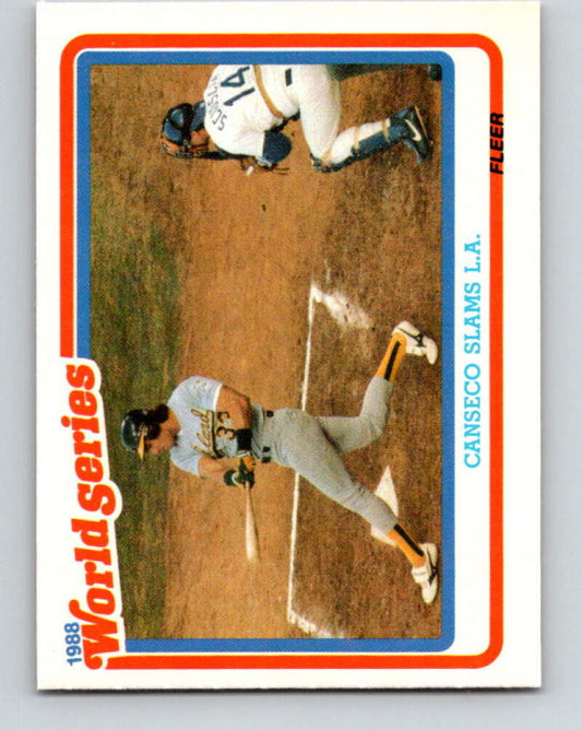 1989 Fleer World Series Glossy #3 Jose Canseco Mint Oakland Athletics