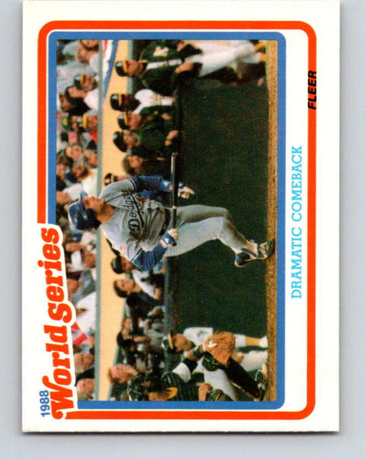 1989 Fleer World Series Glossy #4 Mike Scioscia Mint Los Angeles Dodgers