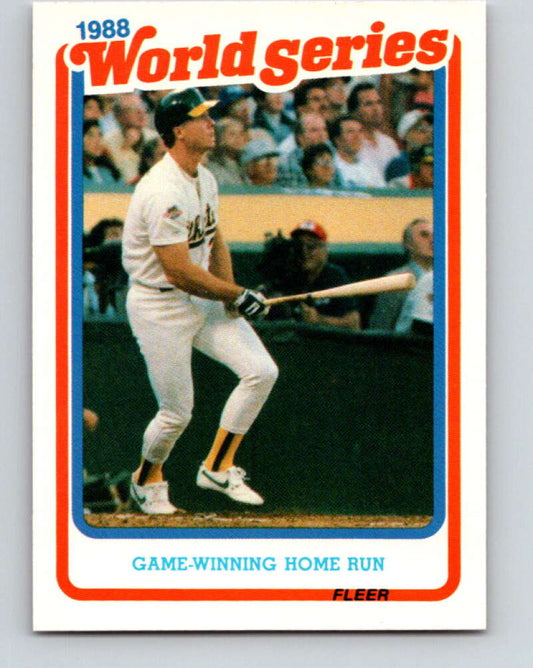 1989 Fleer World Series Glossy #8 Mark McGwire Mint Oakland Athletics