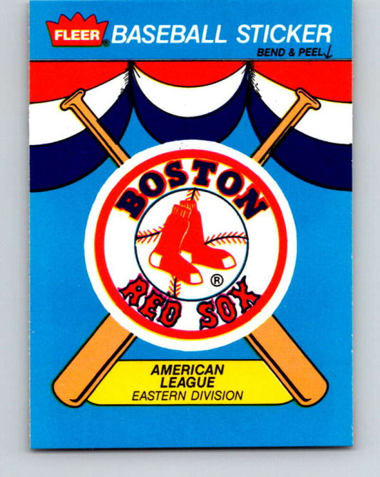 1989 Fleer Team Stickers #NNO Boston Red Sox Mint Boston Red Sox