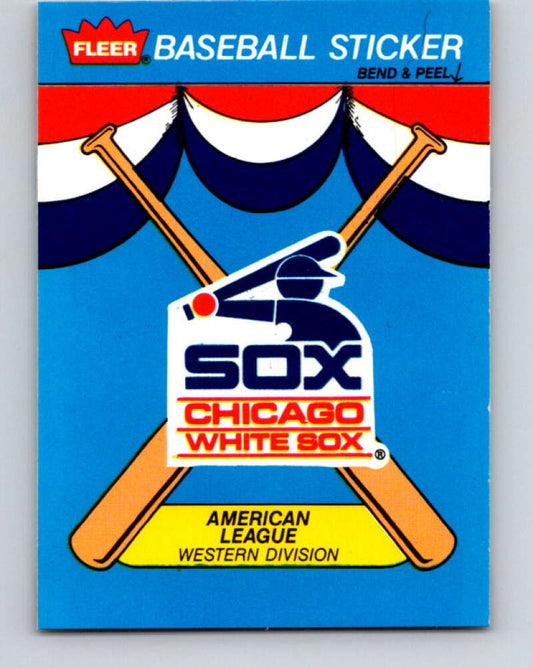 1989 Fleer Team Stickers #NNO Chicago White Sox Mint Chicago White Sox