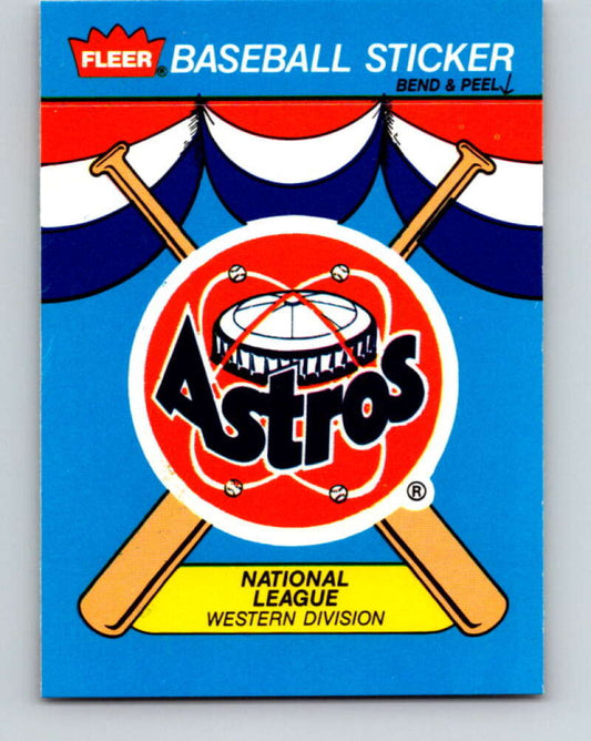 1989 Fleer Team Stickers #NNO Houston Astros Mint Houston Astros
