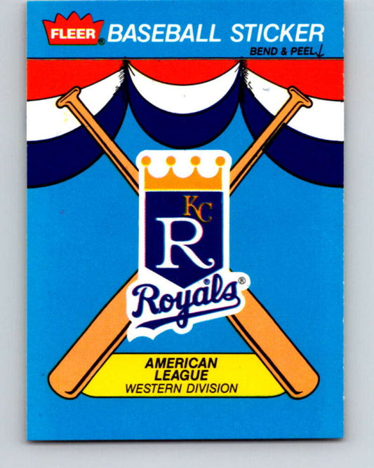 1989 Fleer Team Stickers #NNO Kansas City Royals Mint Kansas City Royals
