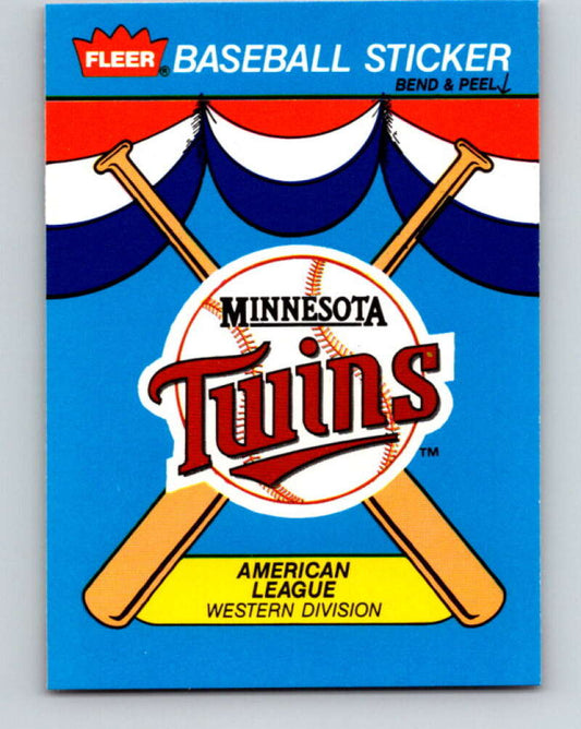 1989 Fleer Team Stickers #NNO Minnesota Twins Mint Minnesota Twins