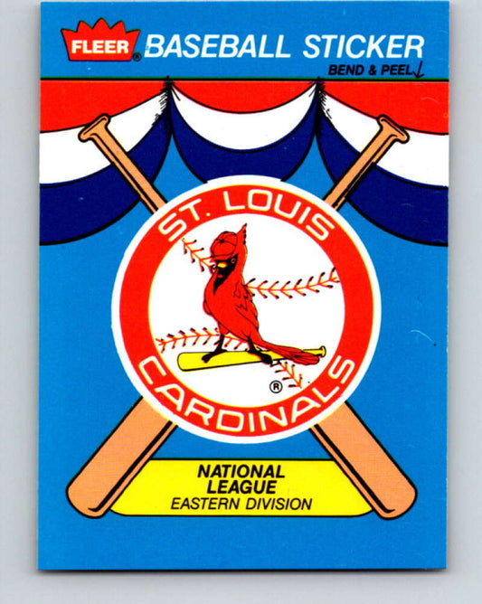 1989 Fleer Team Stickers #NNO St. Louis Cardinals Mint St. Louis Cardinals
