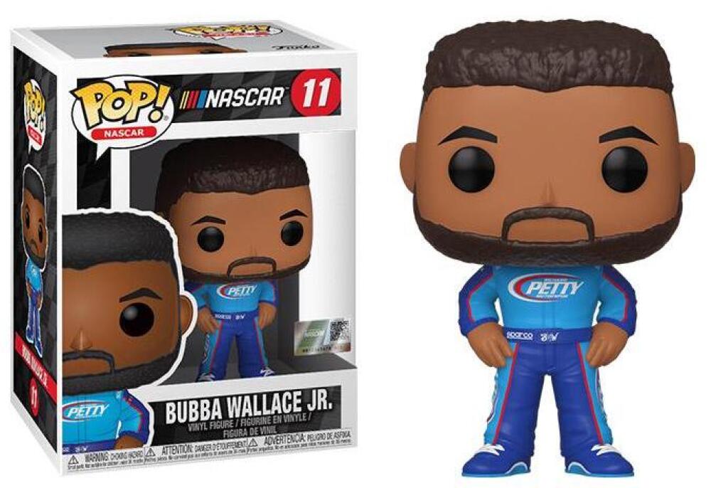 Funko Pop - 11 Nascar Racing - Bubba Wallace Jr Blue Outfit Vinyl Figure