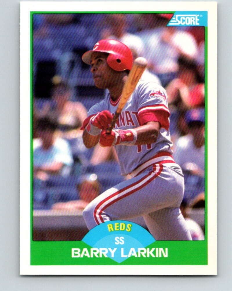 1989 Score #31 Barry Larkin Mint Cincinnati Reds