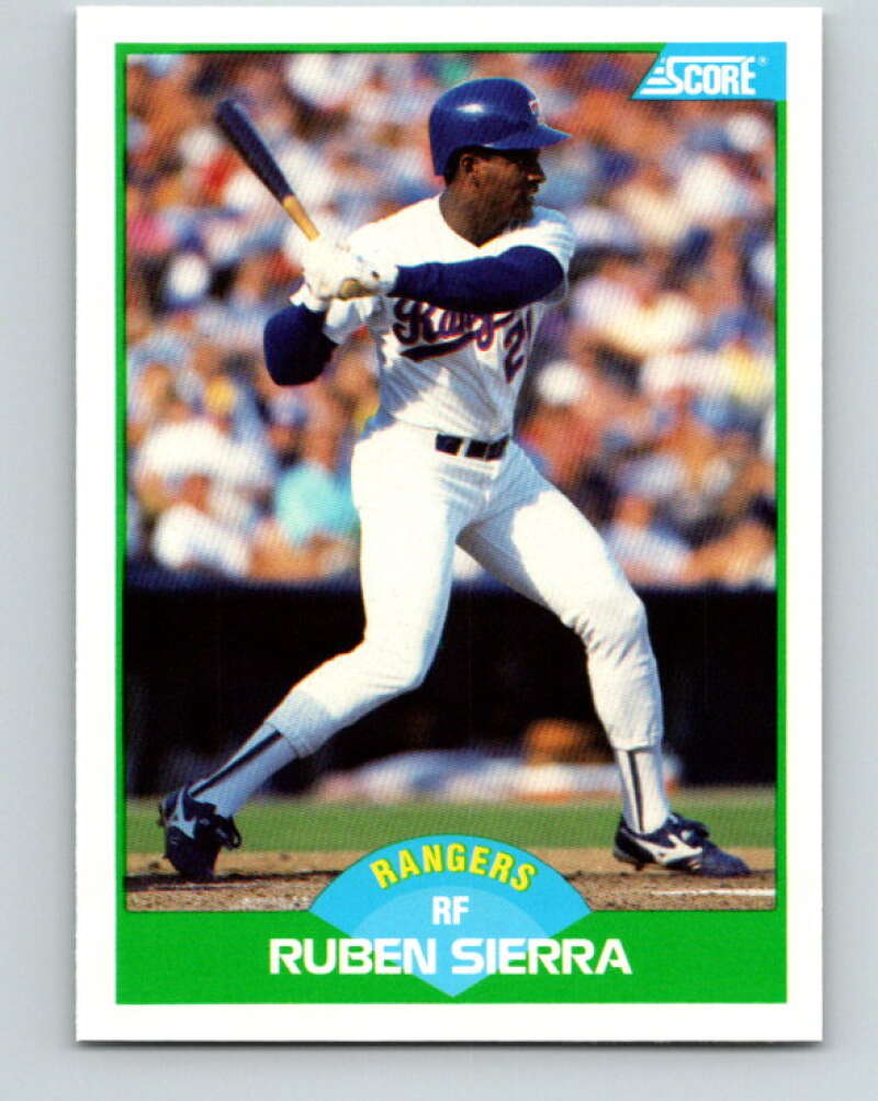 1989 Score #43 Ruben Sierra Mint Texas Rangers