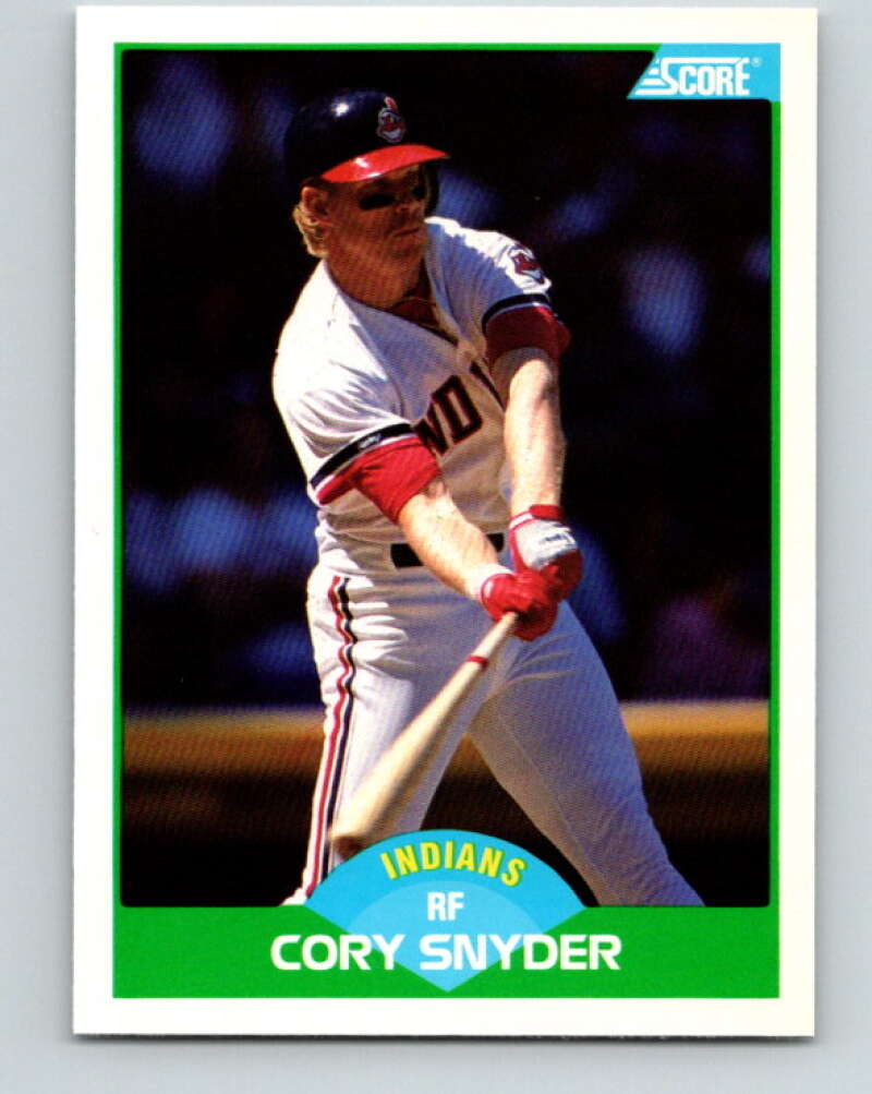 1989 Score #52 Cory Snyder Mint Cleveland Indians