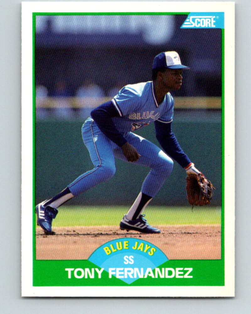 1989 Score #57 Tony Fernandez Mint Toronto Blue Jays