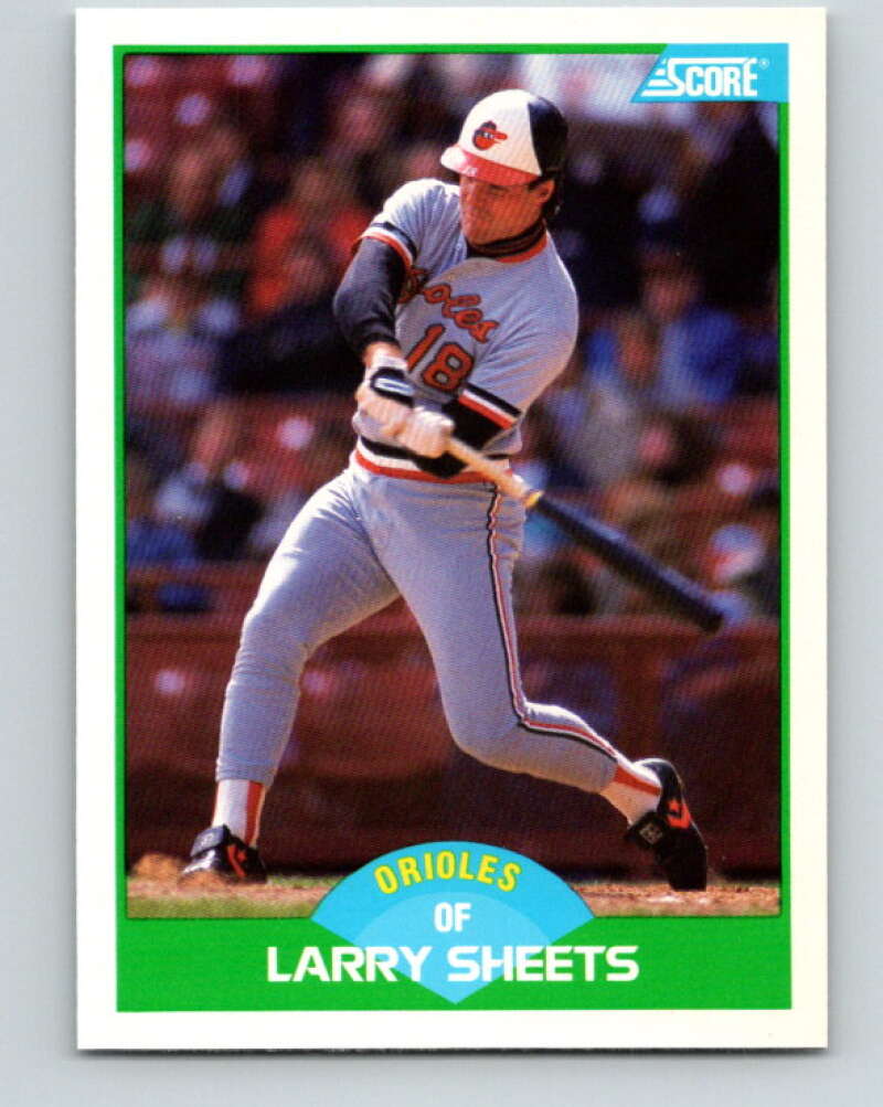 1989 Score #81 Larry Sheets Mint Baltimore Orioles