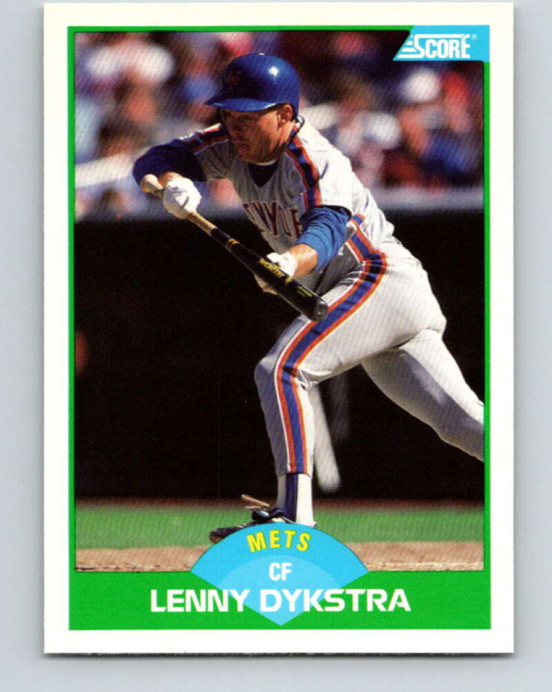 1989 Score #84 Lenny Dykstra Mint New York Mets