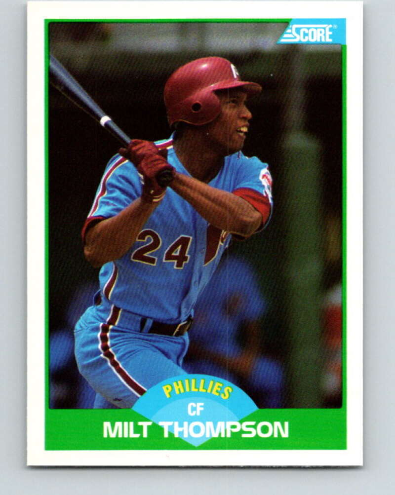 1989 Score #92 Milt Thompson Mint Philadelphia Phillies