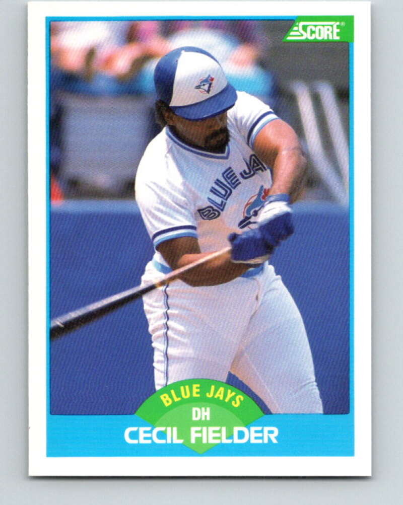 1989 Score #120 Cecil Fielder UER Mint Toronto Blue Jays