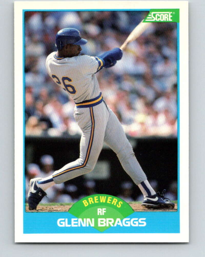 1989 Score #147 Glenn Braggs Mint Milwaukee Brewers