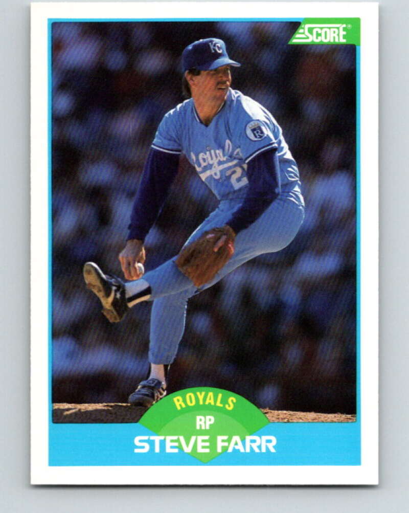 1989 Score #183 Steve Farr Mint Kansas City Royals