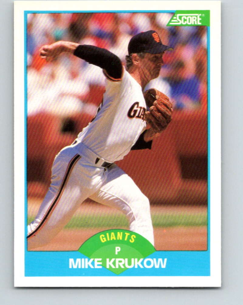 1989 Score #190 Mike Krukow Mint San Francisco Giants