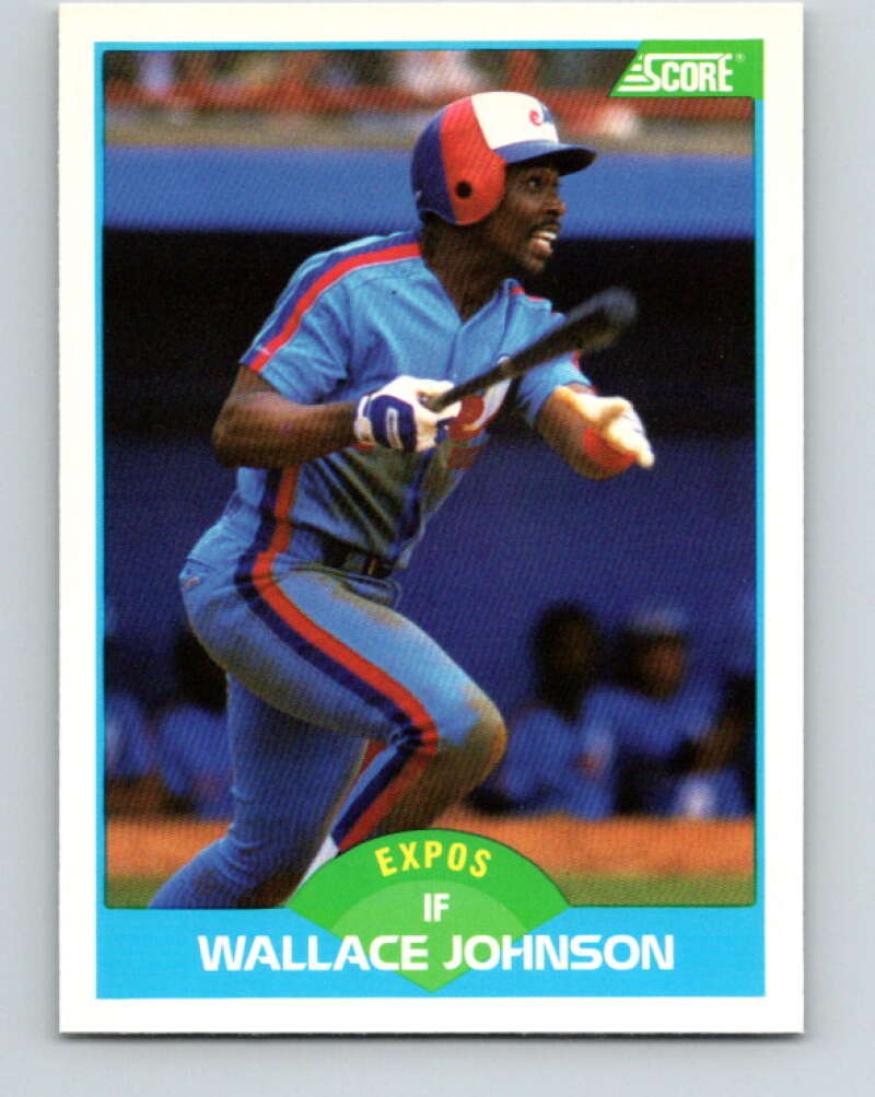 1989 Score #196 Wallace Johnson Mint Montreal Expos
