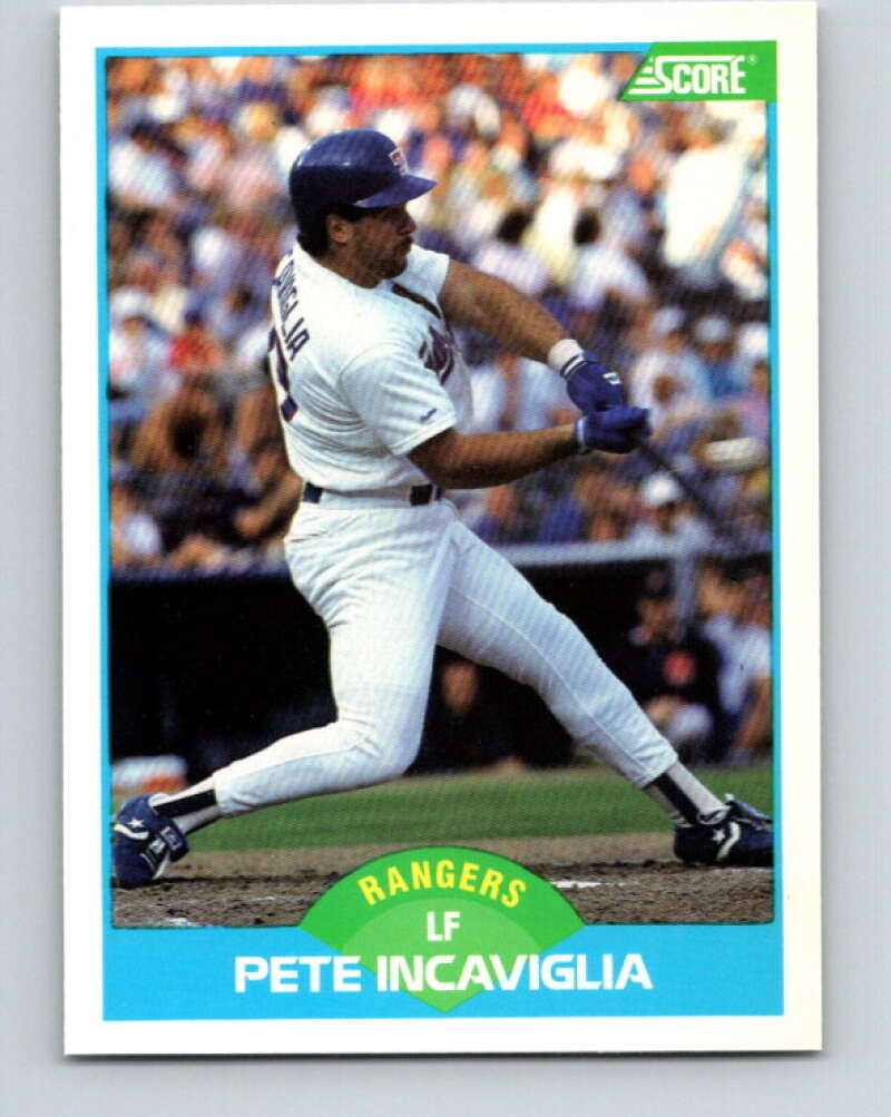 1989 Score #201 Pete Incaviglia Mint Texas Rangers