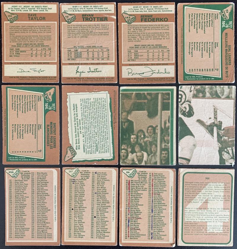 1978-79 O-Pee-Chee Complete Set 1-396 P-VG Vintage Hockey Bossy, Dryden ++ RC *0144